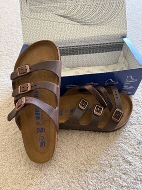 NEW Birkenstock, Havana color, FLorida style, 37